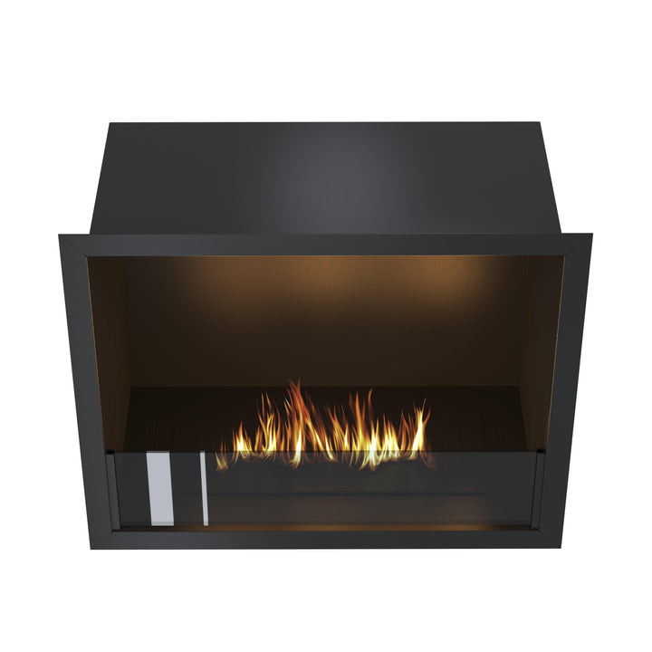 Bioethanol Einbau Kamin Ofen SELECTED 50cm Ethanol Einbaukamin von Wild Flame Frontal