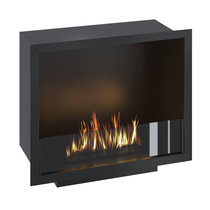 Bioethanol Einbau Kamin Ofen SELECTED 50cm Ethanol Einbaukamin von Wild Flame Seitlich